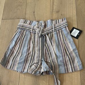 Joe’s Jeans  Meghan paper bag striped  shorts